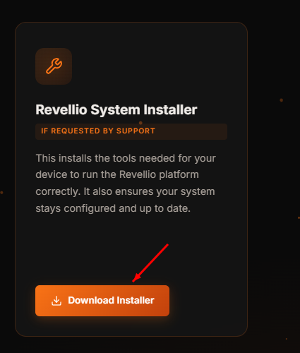 Step 1 — Click the Download Installer button